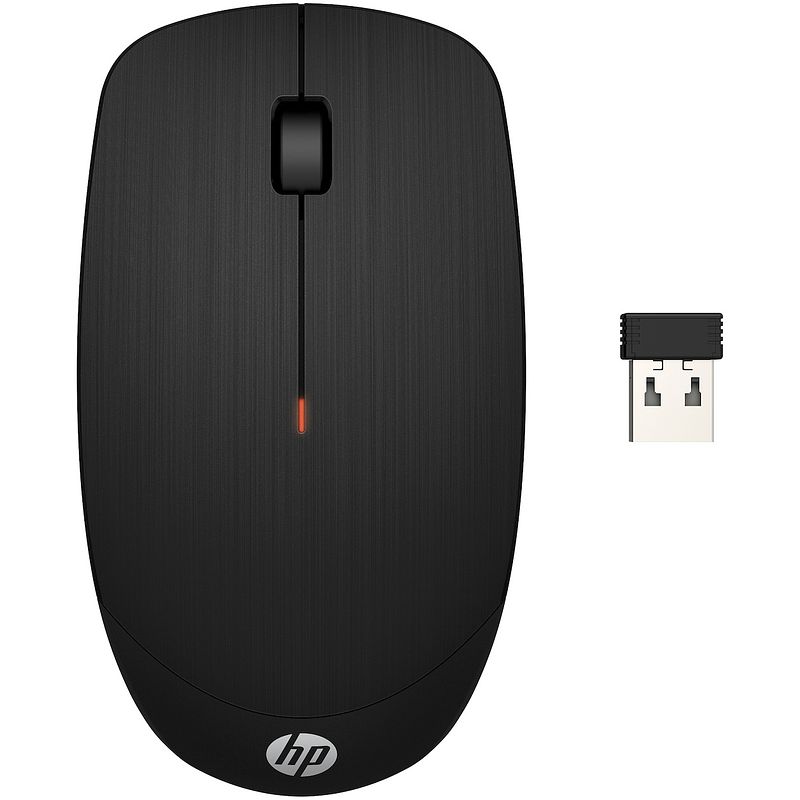 Foto van Hp wireless mouse x200 muis zwart