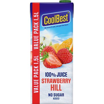 Foto van Coolbest strawberry hill voordeelpak 1, 5l bij jumbo