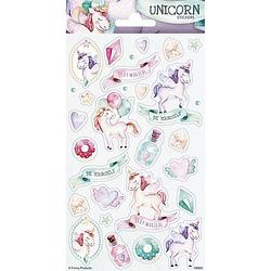 Foto van Funny products stickervel unicorn meisjes papier 23 stuks