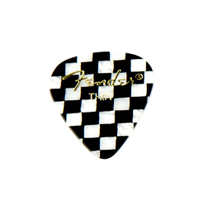 Foto van Fender 351 shape premium picks checker thin (set van 12)