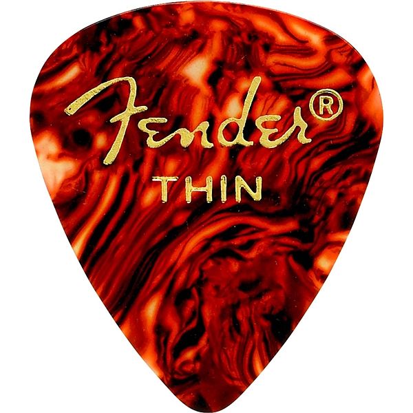 Foto van Fender 351 tortoise shell thin (set van 12 plectrums)