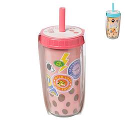 Foto van Bubble tea drinkbeker gift set - diverse kleuren