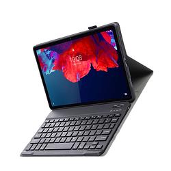 Foto van Basey lenovo tab p11 hoes toetsenbord hoesje keyboard case cover - zwart