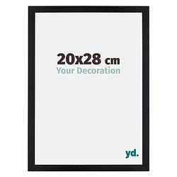 Foto van Fotolijst 20x28cm zwart mat mdf mura