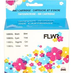 Foto van Flwr hp 903xl multipack zwart en kleur cartridge