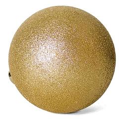 Foto van Grote kerstballen goud glitters kunststof 20 cm - kerstbal