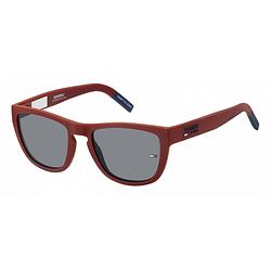 Foto van Tommy hilfiger zonnebril 0002/s cat.3 vierkant nylon rood/grijs