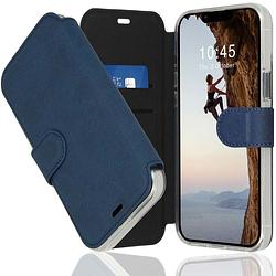 Foto van Accezz xtreme wallet voor apple iphone 14 telefoonhoesje blauw