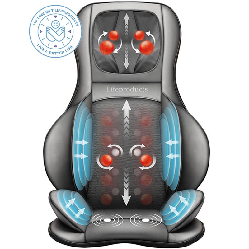 Foto van Lifeproducts shiatsu massagestoel met massagekussen