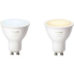 Foto van Philips hue white ambiance losse lamp gu10 duopack