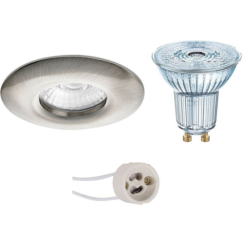 Foto van Led spot set - osram parathom par16 927 36d - pragmi luno pro - waterdicht ip65 - gu10 fitting - dimbaar - inbouw rond -