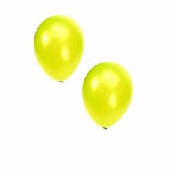 Foto van 50x stuks metallic lime ballonnen 36 cm - ballonnen