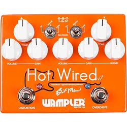 Foto van Wampler hot wired v2 brent mason signature distortion / overdrive effectpedaal