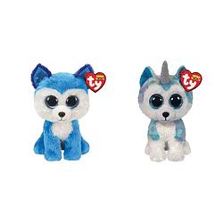 Foto van Ty - knuffel - beanie boo's - prince husky & helena husky