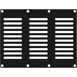 Foto van Caymon casy302/b ventilatieplaatje staal, 3 modules breed voor casy-chassis