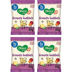 Foto van Olvarit up! groente knabbels 3+ jaar 4 x 30g bij jumbo