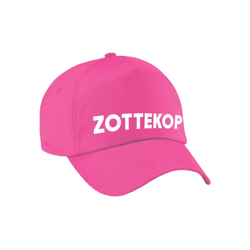 Foto van Carnaval fun pet / cap zottekop roze voor dames en heren - verkleedhoofddeksels