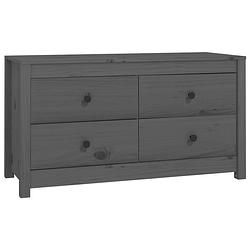 Foto van Vidaxl dressoir 100x40x54 cm massief grenenhout grijs