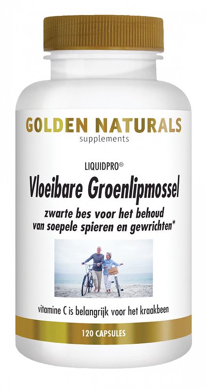 Foto van Golden naturals vloeibare groenlipmossel capsules