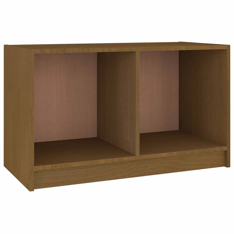 Foto van Vidaxl tv-meubel 70x33x42 cm massief grenenhout honingbruin