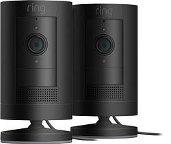 Foto van Ring stick up cam plug-in zwart duo pack