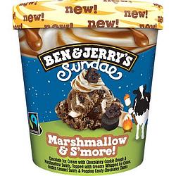 Foto van Ben & jerry'ss ijs sundae marshmallow & s'smore! 427ml bij jumbo