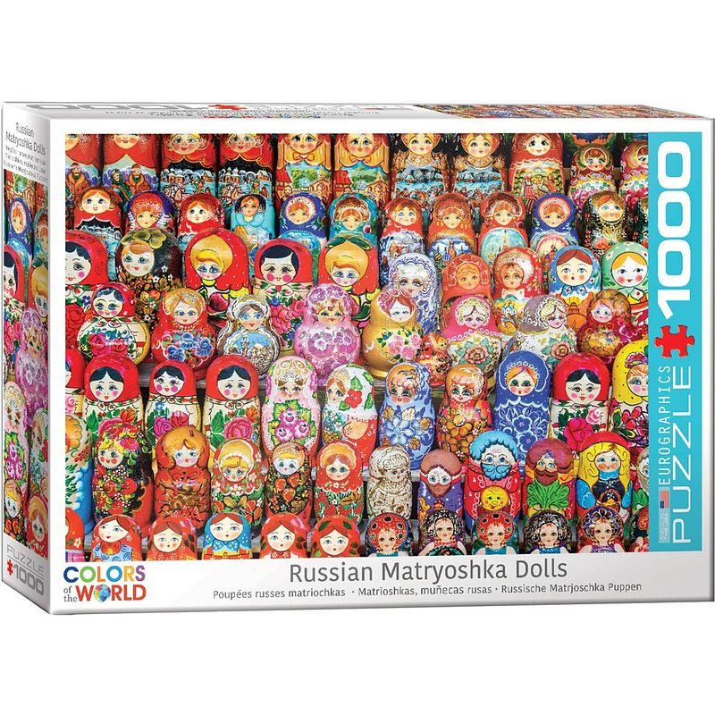 Foto van Eurographics puzzel russian matryoshkas dolls - 1000 stukjes