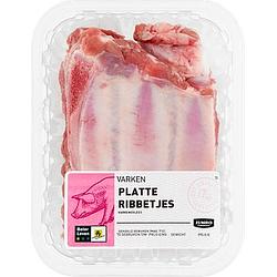 Foto van Jumbo platte ribbetjes varken ca. 500g