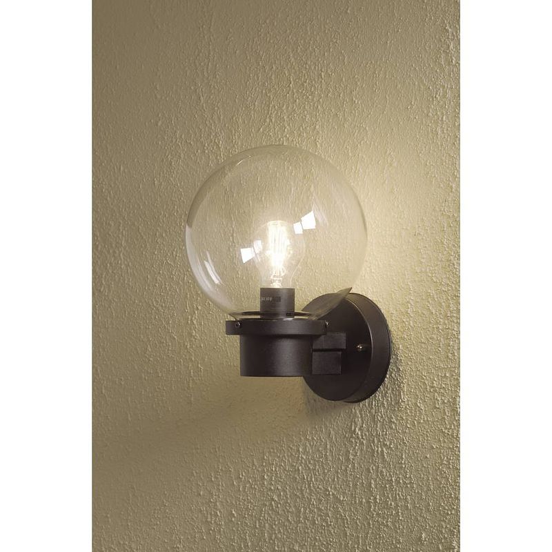 Foto van Konstsmide nemi twighlight 7322-750 buitenlamp (wand) spaarlamp, led e27 60 w zwart