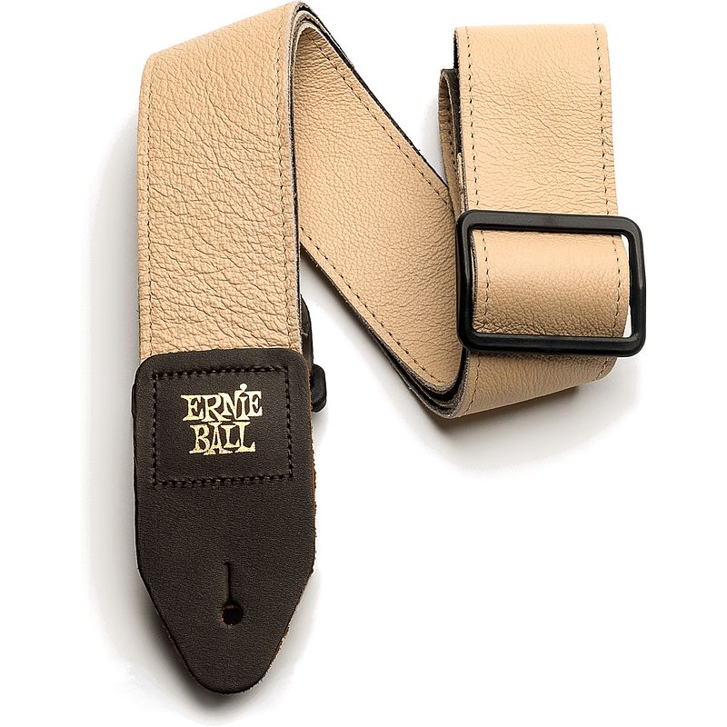 Foto van Ernie ball 4136 tri-glide italian leather strap tan