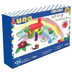 Foto van Luna klei soft dough junior 360 gram 24 stuks