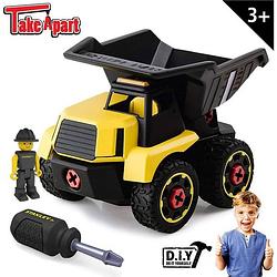 Foto van Stanley diy kiepwagen - bouw speelgoed - 19 x 14,4 x 14,5 cm - stem-speelgoed - zwart/geel