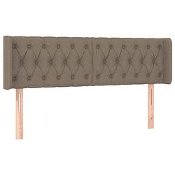 Foto van The living store hoofdbord trendy - hoogte verstelbaar - taupe - 147 x 16 x 78/88 cm