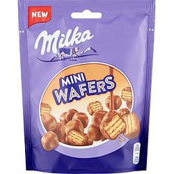 Foto van Milka mini wafers chocolade bites 110g bij jumbo