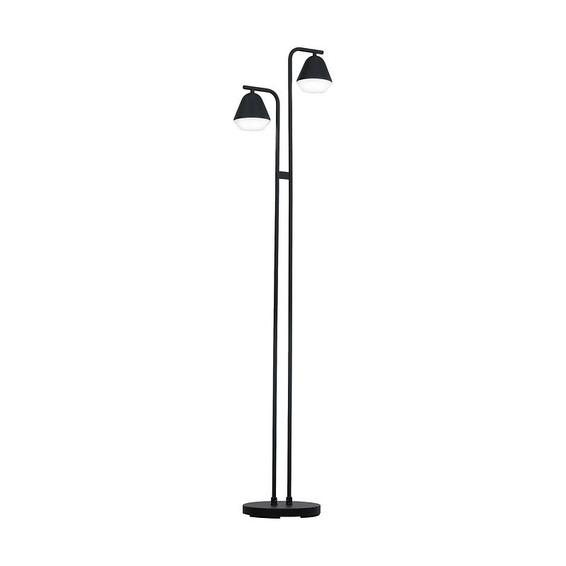 Foto van Eglo palbieta - staande lamp - gu10 - 153 cm - zwart