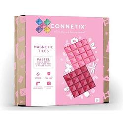 Foto van Connetix magnetische tegels base pink berry 2 stuks