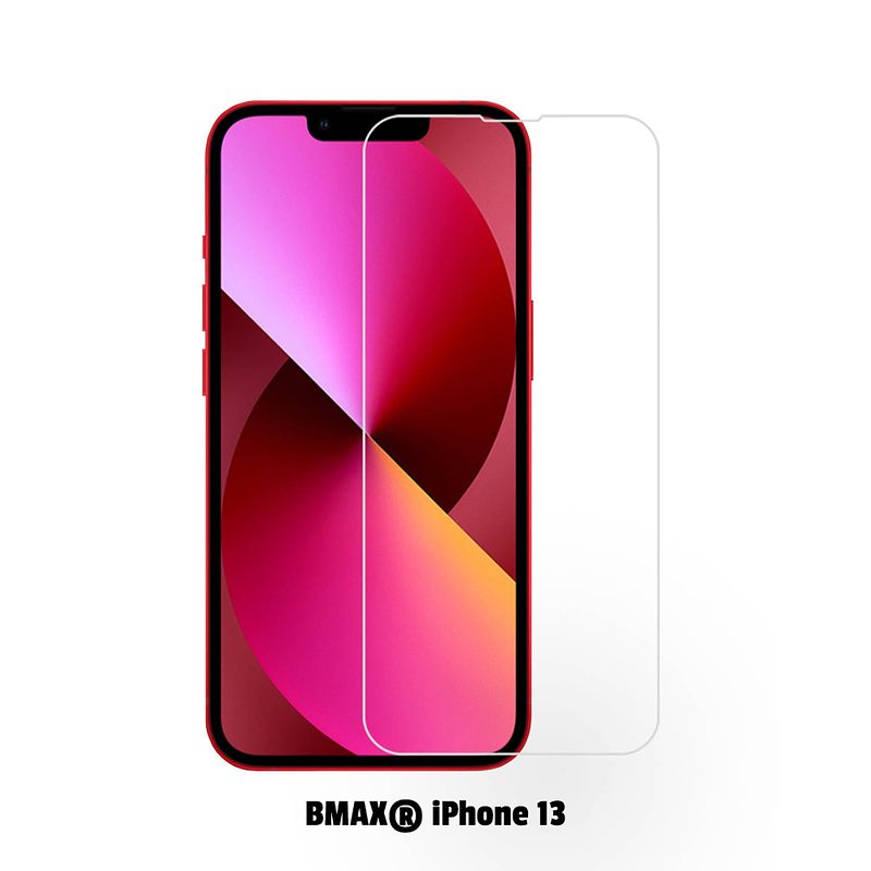 Foto van 2-pack bmax iphone 13 screenprotector - glass - 2.5d