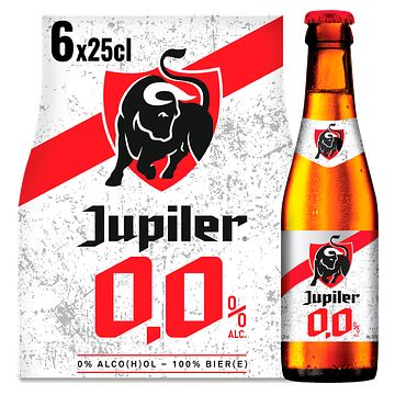Foto van Jupiler 0,0% alcohol vrij bier flessen 6 x 25cl bij jumbo