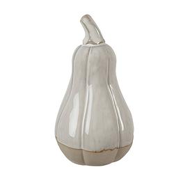 Foto van Clayre & eef decoratie pompoen 12 cm beige porselein beige