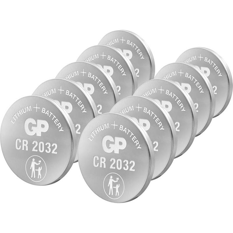 Foto van Cr2032 knoopcel lithium 3 v gp batteries gpcr2032-2cpu10 10 stuk(s)