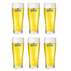 Foto van Heineken bierglazen ellipse 500 ml - 6 stuks