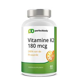Foto van Perfectbody vitamine k2 - 180mcg - 60 vcaps