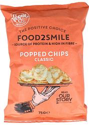 Foto van Food2smile popped chips classic 75g bij jumbo