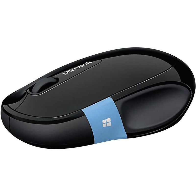 Foto van Microsoft sculpt comfort mouse draadloze muis bluetooth optisch zwart 6 toetsen 1000 dpi