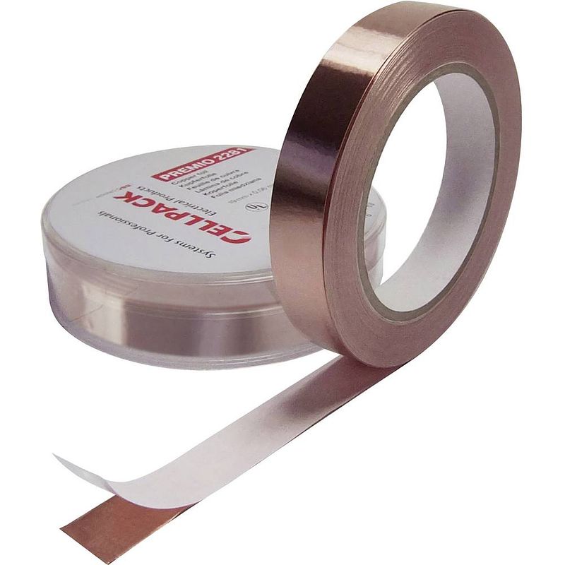 Foto van Cellpack 223577 kopertape premio 2281 koper (l x b) 33 m x 12 mm 1 stuk(s)