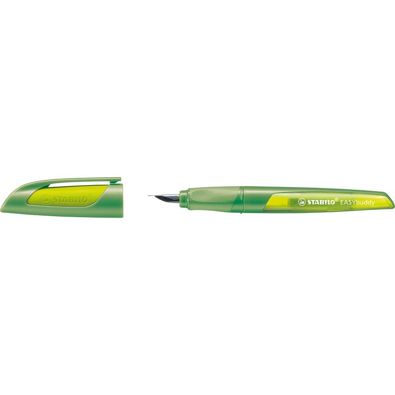 Foto van Ergonomische schoolpen stabilo easybuddy, penpunt m, lime/groen