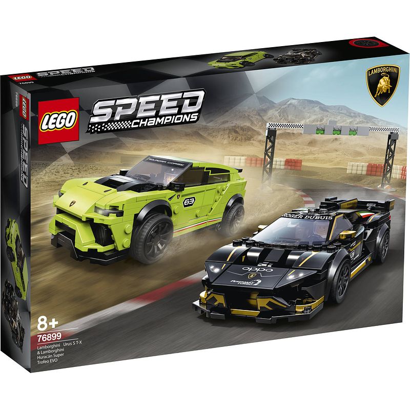 Foto van Lego speed champions lamborghini urus st-x & lamborghini huracán super trofeo evo - 76899