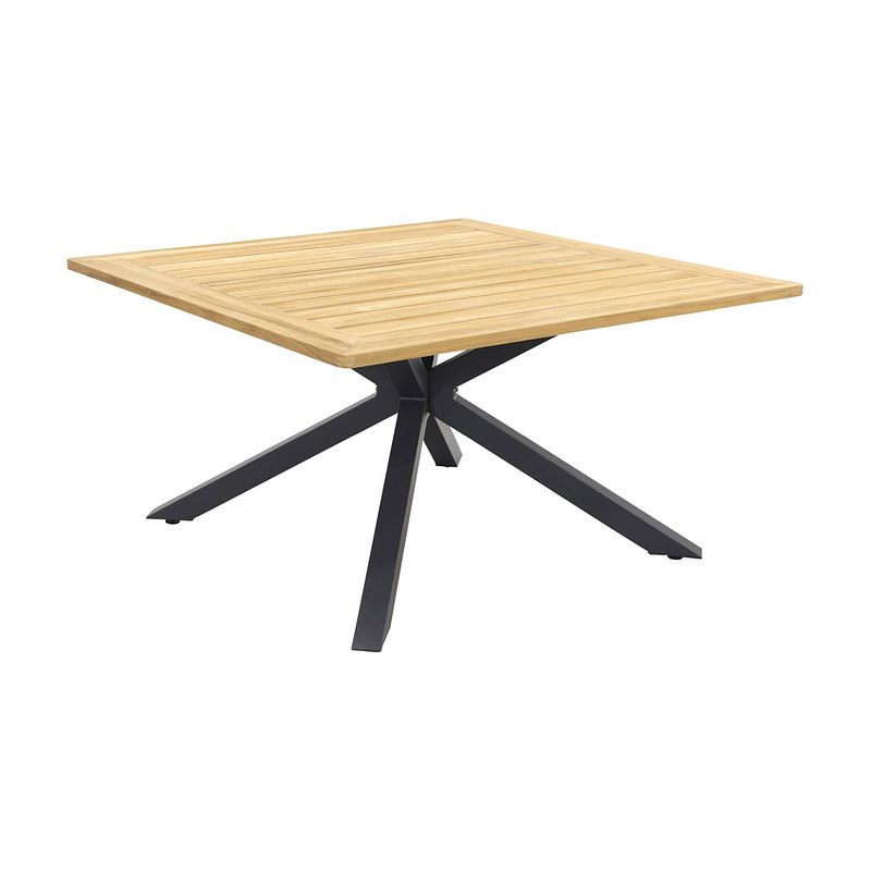 Foto van Greenchair quote tuintafel - teakhout vierkant - 140 cm.