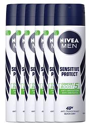 Foto van Nivea men sensitive protect deodorant spray voordeelverpakking