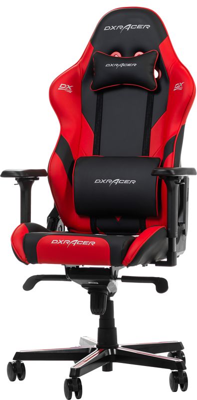 Foto van Dxracer gladiator g001-n gaming chair - zwart/rood